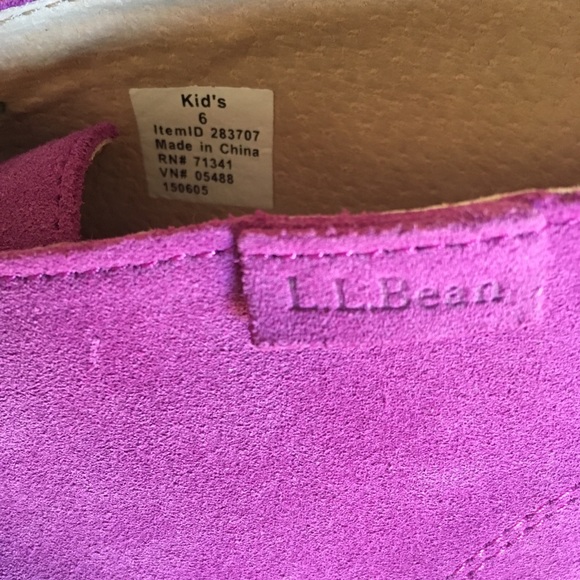 NEW Kids Purple🦄 LLBEAN Chukkas. Unlined. SZ 6 - Picture 5 of 5